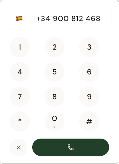 Phone dialer interface